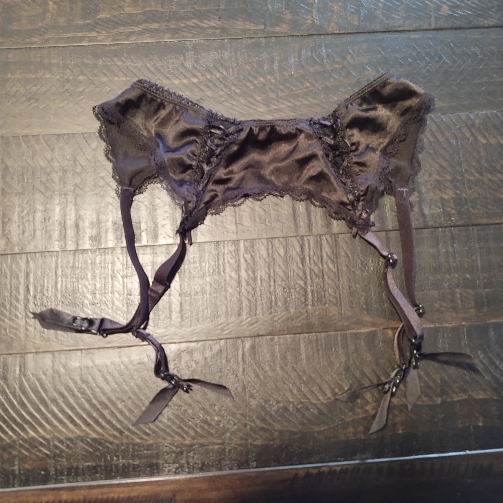 Garter belt black Large adjustable